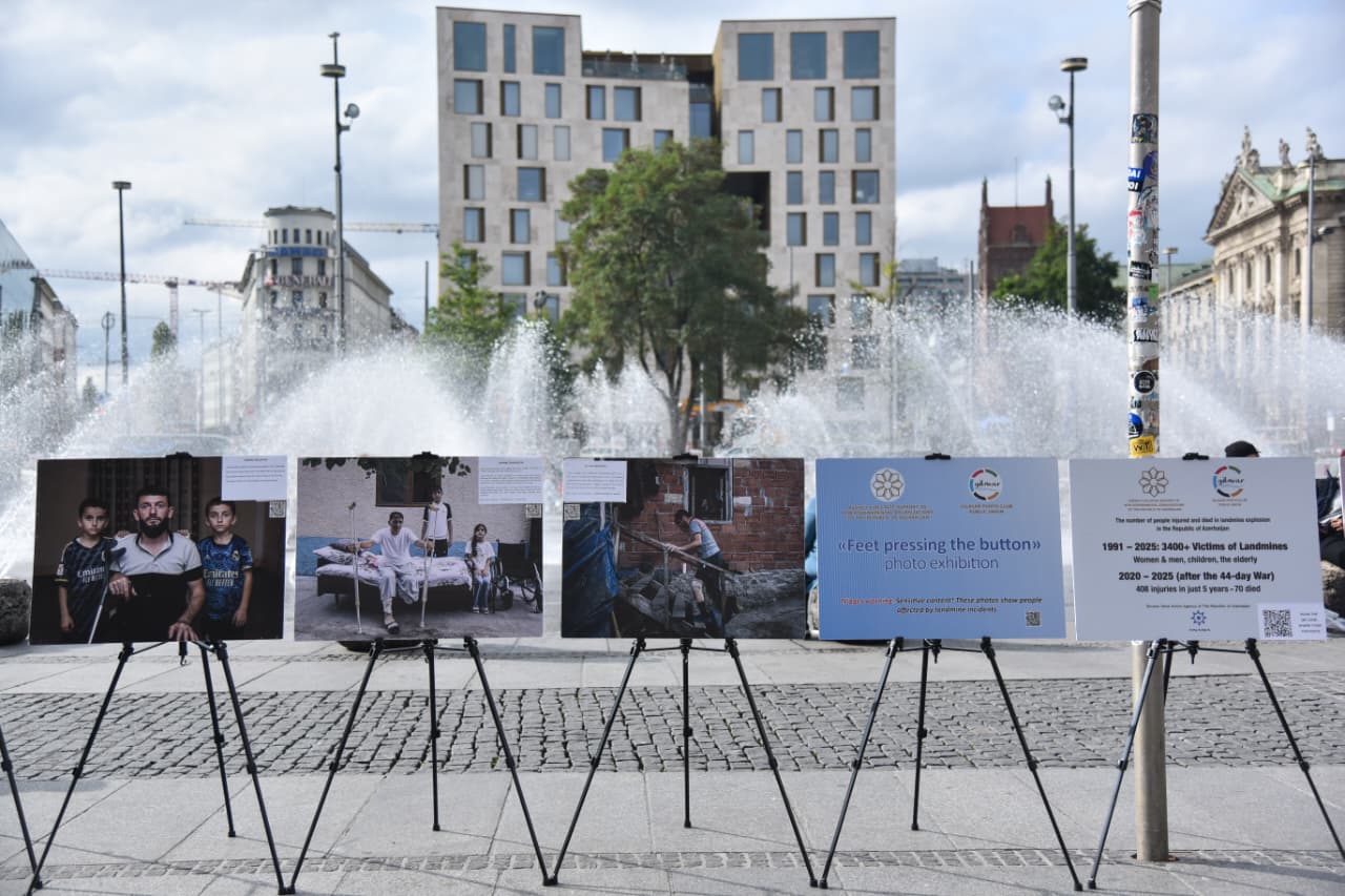 German Munich opens photo exhibition about mine victims in Azerbaijan (PHOTO)