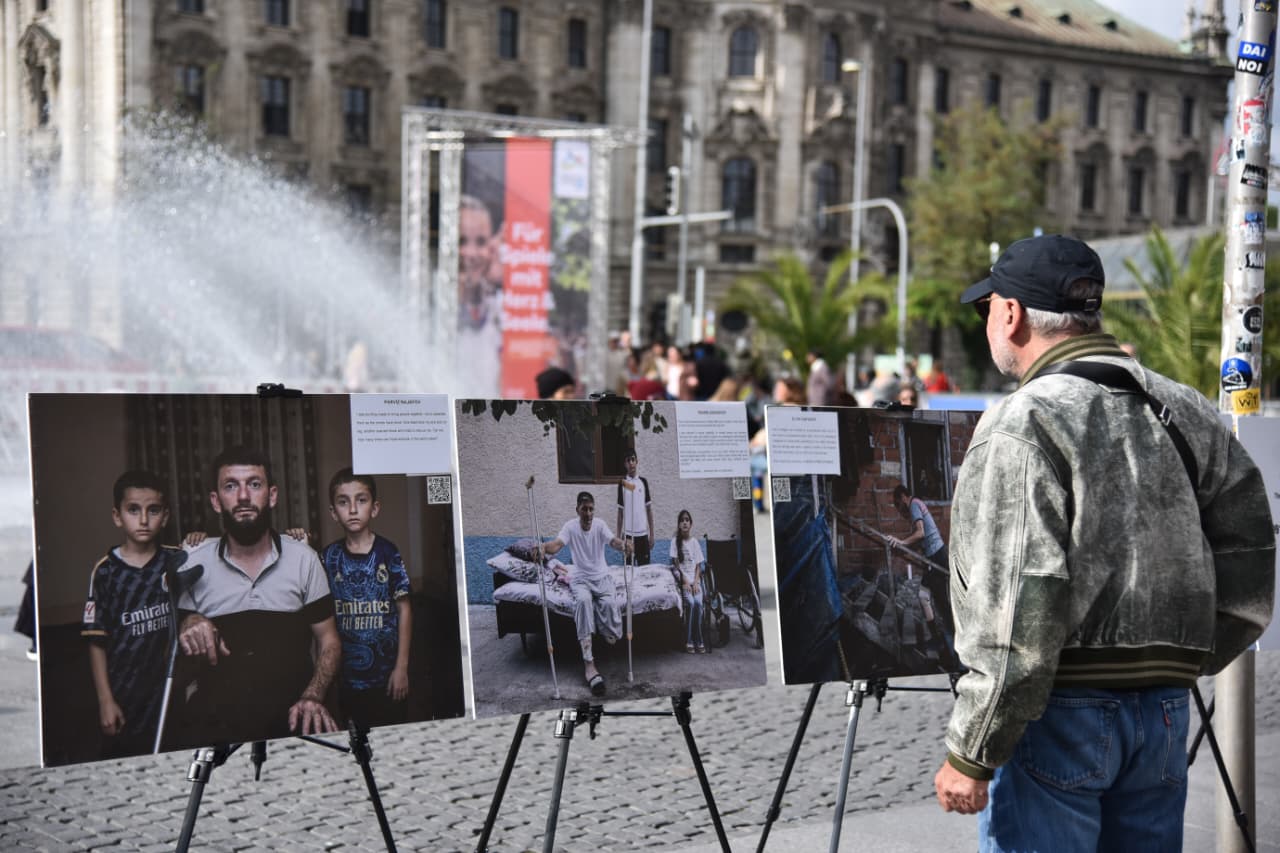 German Munich opens photo exhibition about mine victims in Azerbaijan (PHOTO)