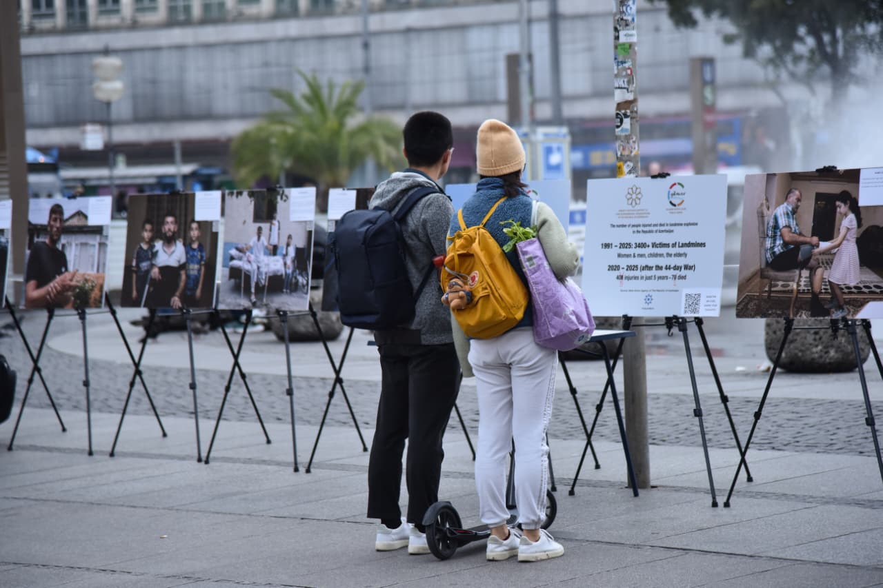 German Munich opens photo exhibition about mine victims in Azerbaijan (PHOTO)