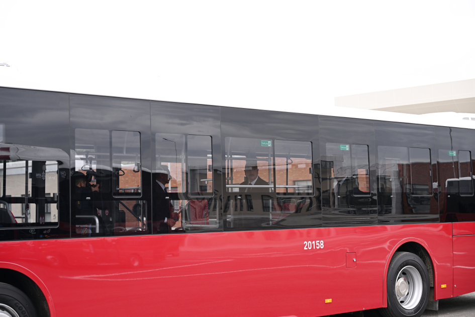 President Ilham Aliyev attends inauguration of BakuBus LLC’s Ganja Bus Depot (PHOTO)