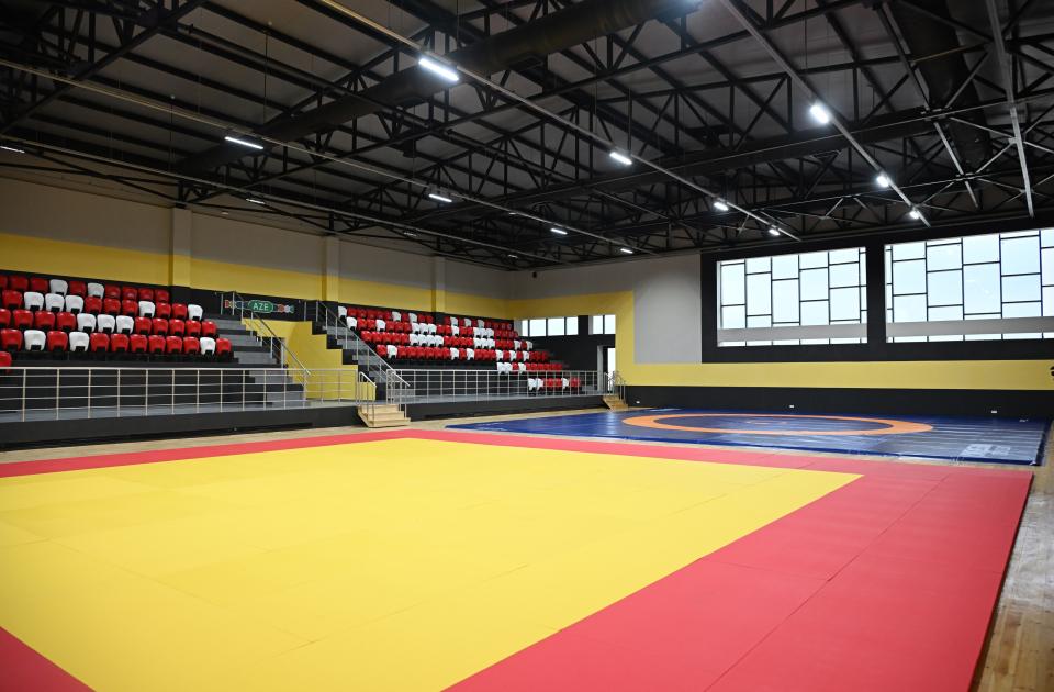 President Ilham Aliyev attends opening of Yevlakh Olympic Sports Complex (PHOTO)