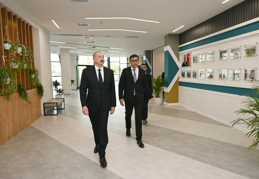 President Ilham Aliyev attends opening of Yevlakh Olympic Sports Complex (PHOTO)