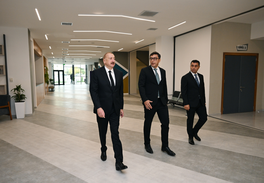 President Ilham Aliyev attends opening of Yevlakh Olympic Sports Complex (PHOTO)