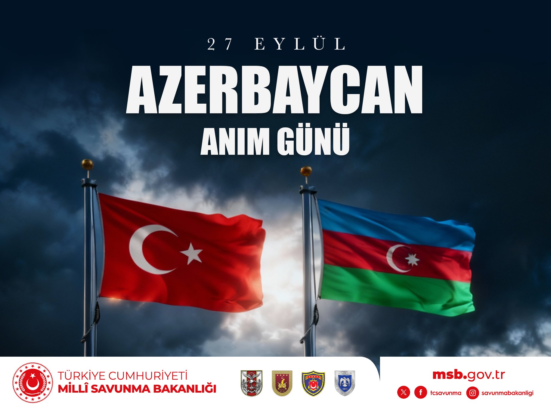 Turkish Ministry of Defense shares post on occasion of September 27 - Remembrance Day