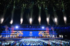 President Ilham Aliyev, First Lady Mehriban Aliyeva watch 3rd CIS Games in Ganja (PHOTO/VIDEO)