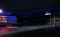 President Ilham Aliyev, First Lady Mehriban Aliyeva watch 3rd CIS Games in Ganja (PHOTO)