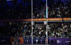 President Ilham Aliyev, First Lady Mehriban Aliyeva watch 3rd CIS Games in Ganja (PHOTO)