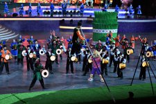 President Ilham Aliyev, First Lady Mehriban Aliyeva watch 3rd CIS Games in Ganja (PHOTO)