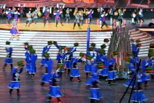 President Ilham Aliyev, First Lady Mehriban Aliyeva watch 3rd CIS Games in Ganja (PHOTO)