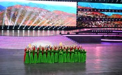 President Ilham Aliyev, First Lady Mehriban Aliyeva watch 3rd CIS Games in Ganja (PHOTO)