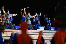President Ilham Aliyev, First Lady Mehriban Aliyeva watch 3rd CIS Games in Ganja (PHOTO)