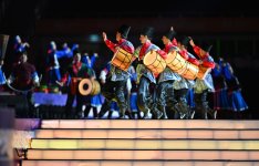 President Ilham Aliyev, First Lady Mehriban Aliyeva watch 3rd CIS Games in Ganja (PHOTO)
