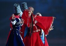 President Ilham Aliyev, First Lady Mehriban Aliyeva watch 3rd CIS Games in Ganja (PHOTO)
