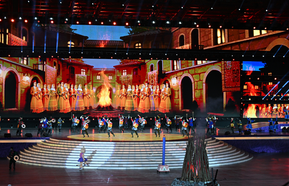 President Ilham Aliyev, First Lady Mehriban Aliyeva watch 3rd CIS Games in Ganja (PHOTO/VIDEO)