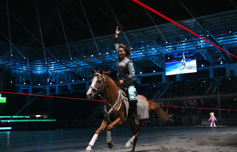 President Ilham Aliyev, First Lady Mehriban Aliyeva watch 3rd CIS Games in Ganja (PHOTO/VIDEO)