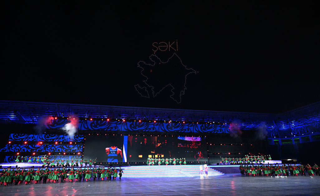 President Ilham Aliyev, First Lady Mehriban Aliyeva watch 3rd CIS Games in Ganja (PHOTO/VIDEO)