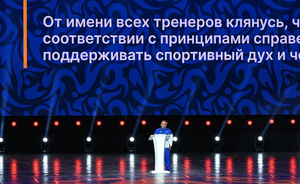 President Ilham Aliyev, First Lady Mehriban Aliyeva watch 3rd CIS Games in Ganja (PHOTO)
