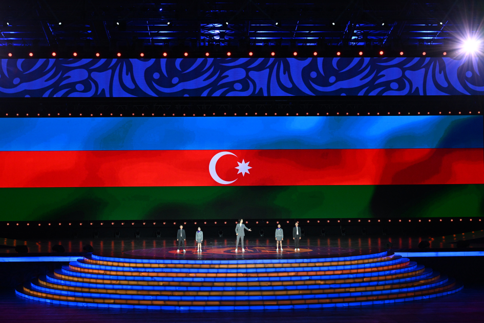 President Ilham Aliyev, First Lady Mehriban Aliyeva watch 3rd CIS Games in Ganja (PHOTO)