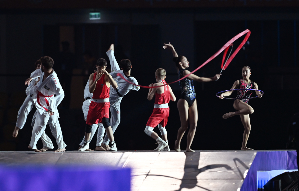 President Ilham Aliyev, First Lady Mehriban Aliyeva watch 3rd CIS Games in Ganja (PHOTO)