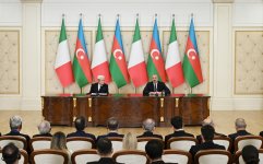 President Ilham Aliyev, President Sergio Mattarella make press statements (PHOTO/VIDEO)