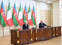 President Ilham Aliyev, President Sergio Mattarella make press statements (PHOTO/VIDEO)