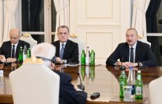 President Ilham Aliyev, President Sergio Mattarella hold expanded meeting (PHOTO)