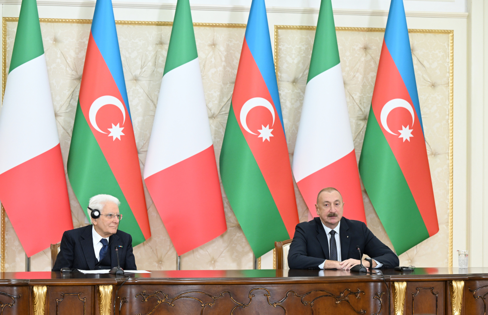 President Ilham Aliyev, President Sergio Mattarella make press statements (PHOTO/VIDEO)