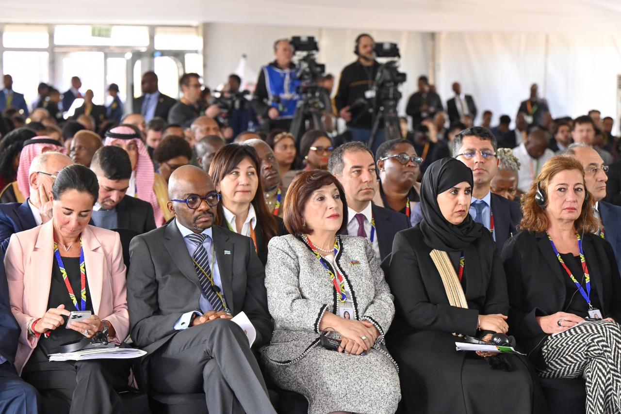 Sahiba Gafarova delivers speech at opening ceremony of summit of G20 (PHOTO)