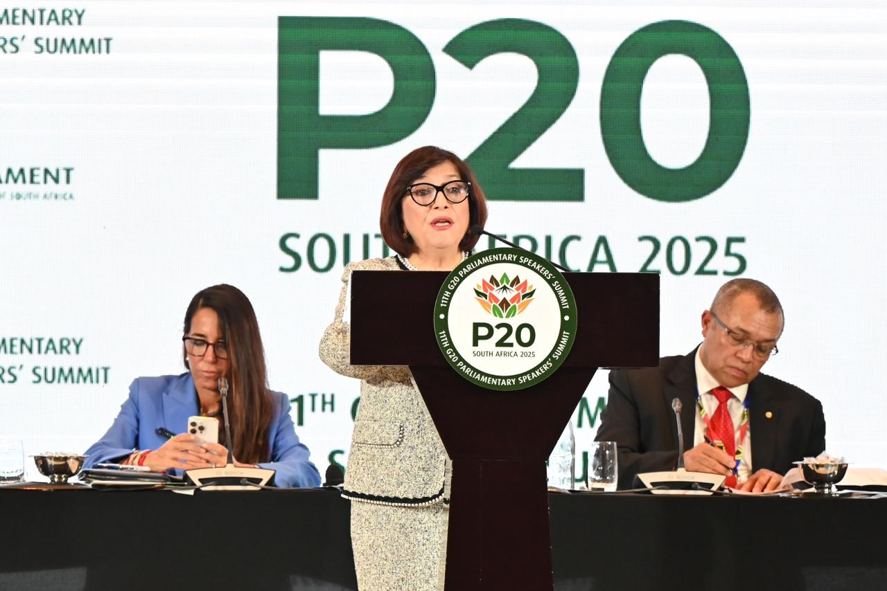Sahiba Gafarova delivers speech at opening ceremony of summit of G20 (PHOTO)