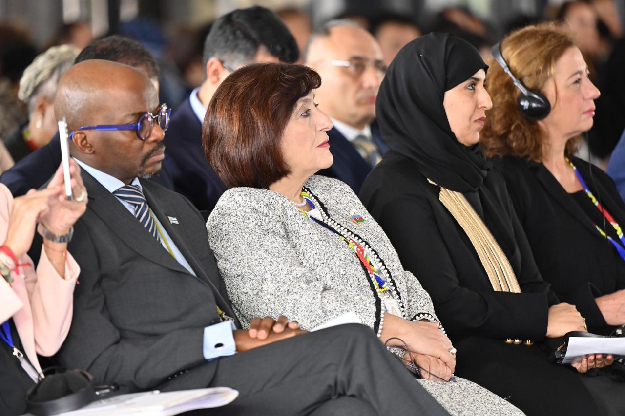 Sahiba Gafarova delivers speech at opening ceremony of summit of G20 (PHOTO)