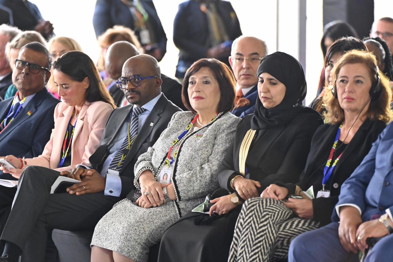 Sahiba Gafarova delivers speech at opening ceremony of summit of G20 (PHOTO)