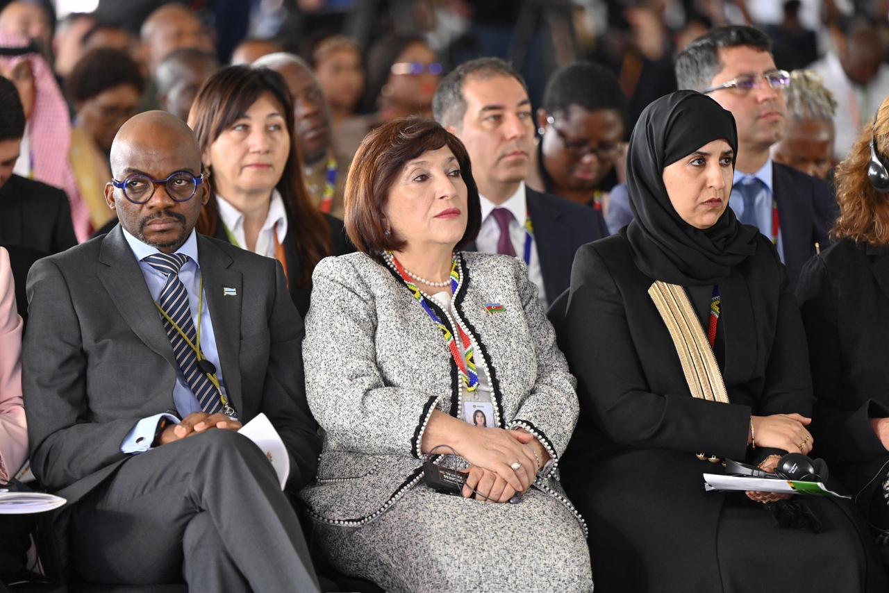 Sahiba Gafarova delivers speech at opening ceremony of summit of G20 (PHOTO)