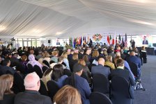 Sahiba Gafarova delivers speech at opening ceremony of summit of G20 (PHOTO)