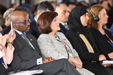 Sahiba Gafarova delivers speech at opening ceremony of summit of G20 (PHOTO)