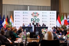 Sahiba Gafarova delivers speech at opening ceremony of summit of G20 (PHOTO)