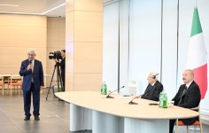 President Ilham Aliyev, First Lady Mehriban Aliyeva, and President Sergio Mattarella attend opening of first academic buildings of Italy-Azerbaijan University (PHOTO/VIDEO)