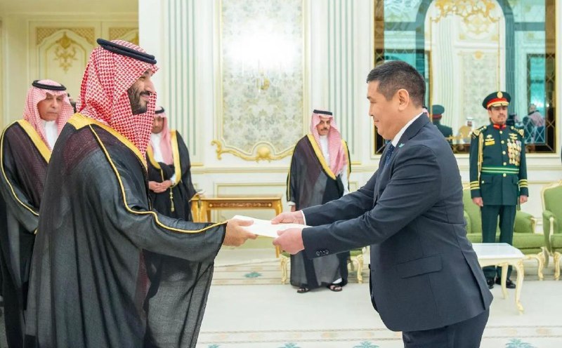 Kazakhstan’s ambassador presents credentials to Crown Prince of Saudi Arabia