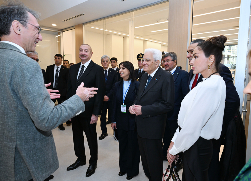 President Ilham Aliyev, First Lady Mehriban Aliyeva, and President Sergio Mattarella attend opening of first academic buildings of Italy-Azerbaijan University (PHOTO/VIDEO)