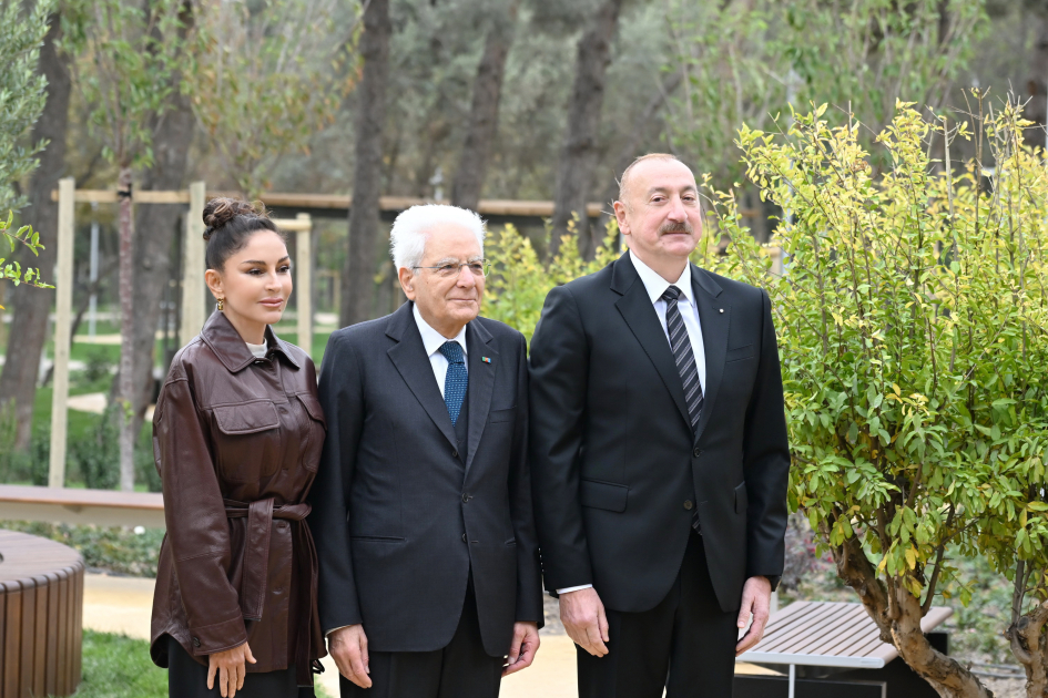 President Ilham Aliyev, First Lady Mehriban Aliyeva, and President Sergio Mattarella attend opening of first academic buildings of Italy-Azerbaijan University (PHOTO/VIDEO)