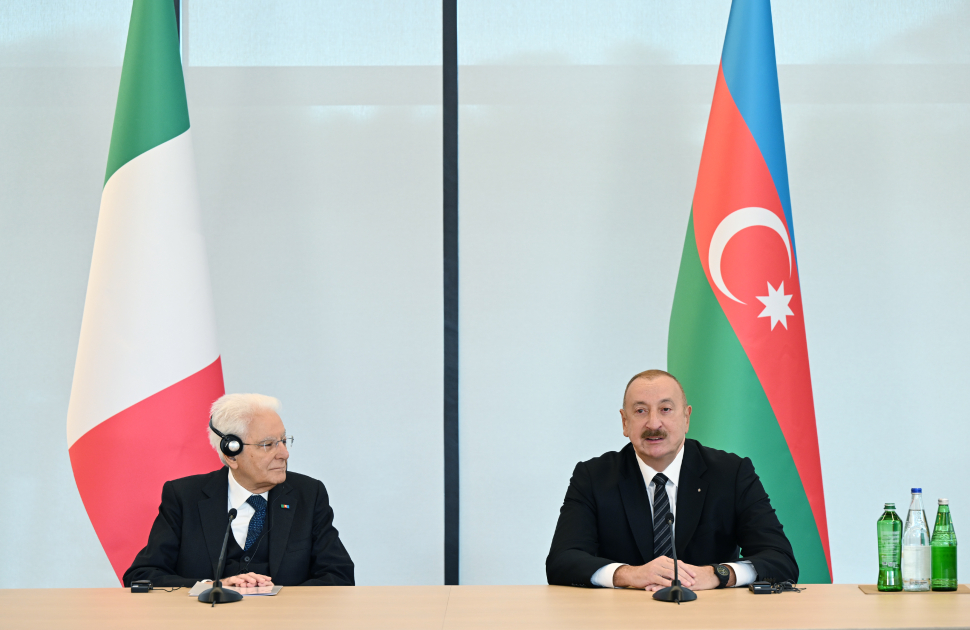 President Ilham Aliyev, First Lady Mehriban Aliyeva, and President Sergio Mattarella attend opening of first academic buildings of Italy-Azerbaijan University (PHOTO/VIDEO)
