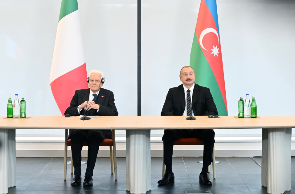 President Ilham Aliyev, First Lady Mehriban Aliyeva, and President Sergio Mattarella attend opening of first academic buildings of Italy-Azerbaijan University (PHOTO/VIDEO)