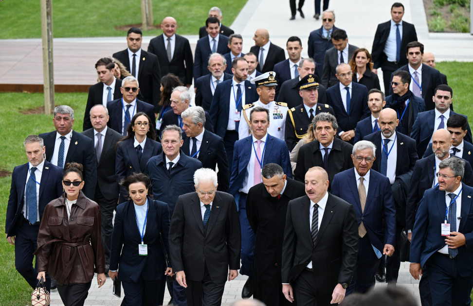 President Ilham Aliyev, First Lady Mehriban Aliyeva, and President Sergio Mattarella attend opening of first academic buildings of Italy-Azerbaijan University (PHOTO/VIDEO)