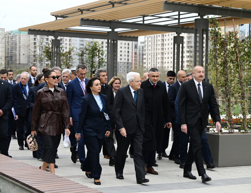 President Ilham Aliyev, First Lady Mehriban Aliyeva, and President Sergio Mattarella attend opening of first academic buildings of Italy-Azerbaijan University (PHOTO/VIDEO)