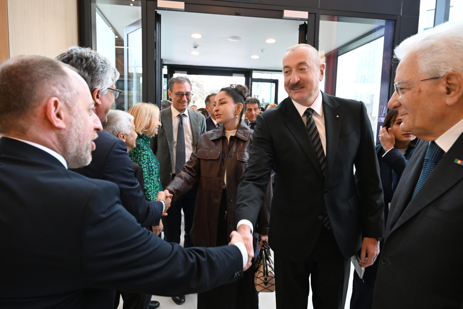 President Ilham Aliyev, First Lady Mehriban Aliyeva, and President Sergio Mattarella attend opening of first academic buildings of Italy-Azerbaijan University (PHOTO/VIDEO)