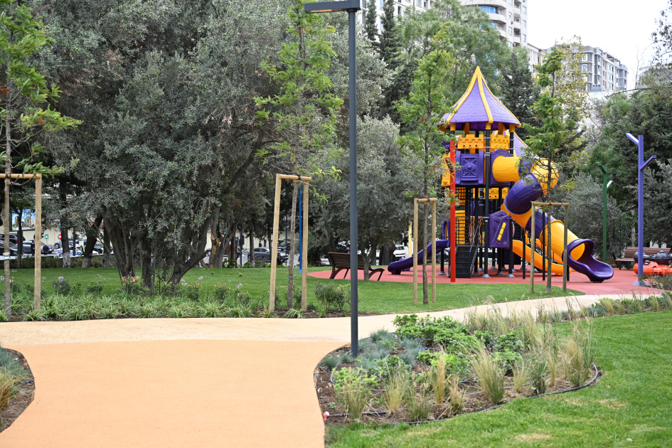 President Ilham Aliyev, First Lady Mehriban Aliyeva inaugurate new park in Baku's Narimanov district (PHOTO)