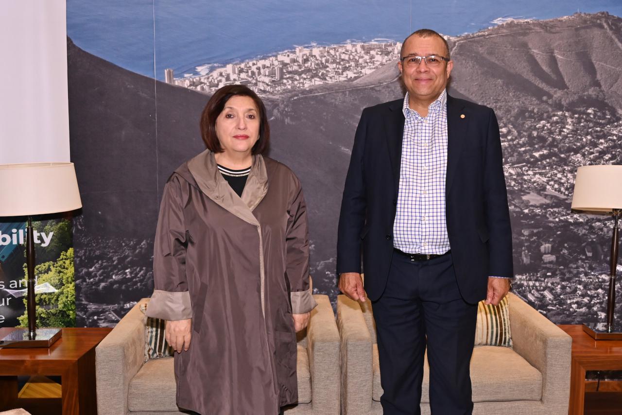 Azerbaijani parliament speaker pays working visit to South African Republic (PHOTO)