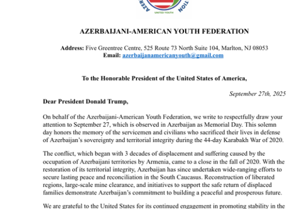 Azerbaijani-American Federation holds awareness campaign on Remembrance Day (PHOTO)