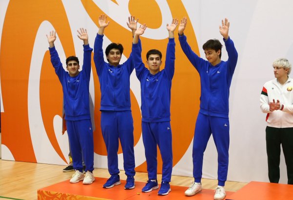 CIS Games: Azerbaijan's trampoline gymnastics team wins silver medal (PHOTO)
