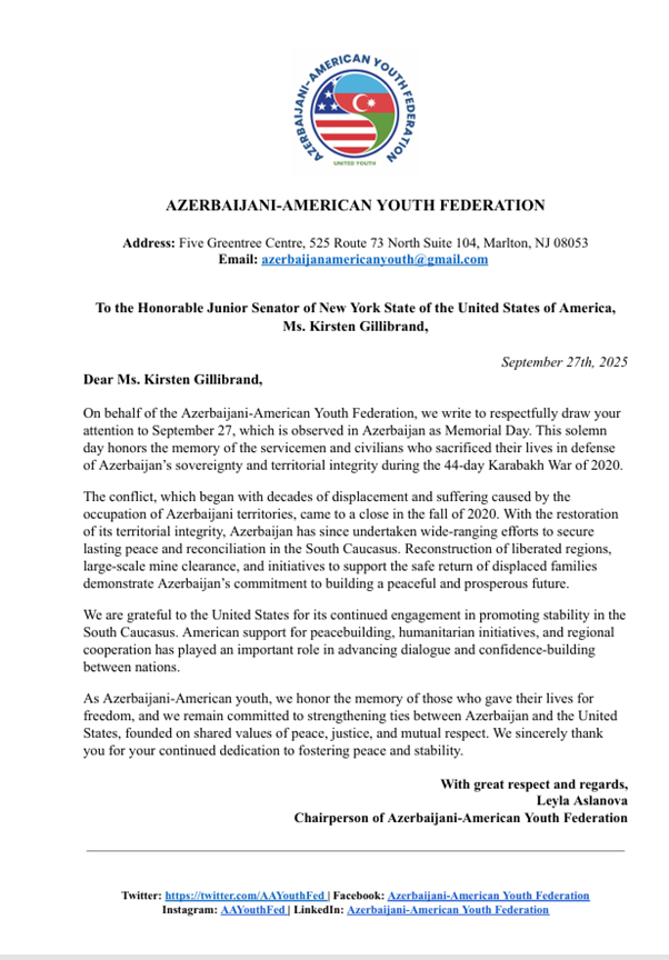Azerbaijani-American Federation holds awareness campaign on Remembrance Day (PHOTO)