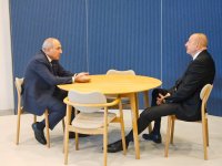 President Ilham Aliyev, PM Nikol Pashinyan hold meeting in Copenhagen (PHOTO/VIDEO)